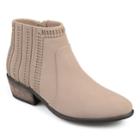 Journee Collection Noni Women's Ankle Boots, Size: Medium (9), Med Beige