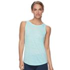 Women's Gaiam Journey Split-back Yoga Tank, Size: Small, Grey (charcoal)