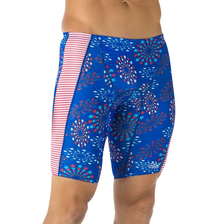 Men's Dolfin Uglies Slim-fit Jammer Swim Trunks, Size: 28, Patriot