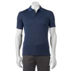 Men's Haggar In Motion Classic-fit Diamond Performance Polo, Size: Xl, Blue (navy)
