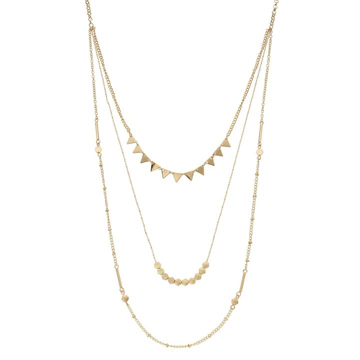 Geometric Swag Choker Necklace, Women's, Gold