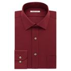 Big & Tall Van Heusen Flex Collar Regular Tall Pincord Dress Shirt, Men's, Size: 16.5 35/6t, Red Other