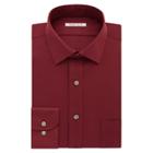 Big & Tall Van Heusen Flex Collar Regular Tall Pincord Dress Shirt, Men's, Size: 16.5 35/6t, Red Other