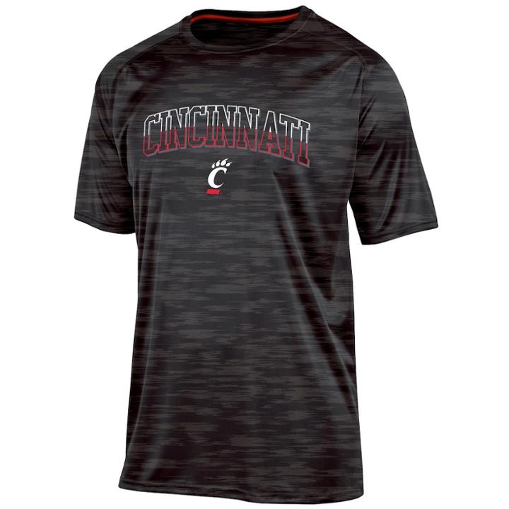 Men's Champion Cincinnati Bearcats Embossed Tee, Size: Medium, Black