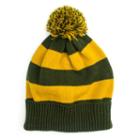 Muk Luks Game Day Striped Beanie, Women's, Green