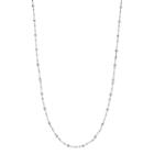 Silver Plated Station Necklace, Women's, Grey