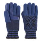 Women's Isotoner Snowflake Knit Smartouch Smartdri Tech Gloves, Blue