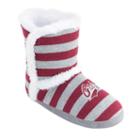 Women's Montana Grizzlies Striped Boot Slippers, Size: Medium, Mon Team