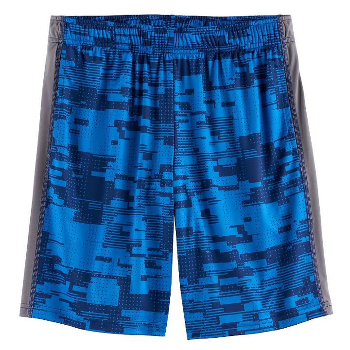 Husky Boys 8-20 Tek Gear&reg; Camouflage Training Shorts, Size: L Husky, Blue