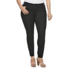 Plus Size Jennifer Lopez Black Skinny Jeans, Women's, Size: 18 W