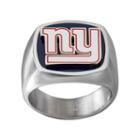 Men's Stainless Steel New York Giants Ring, Size: 10, Silver