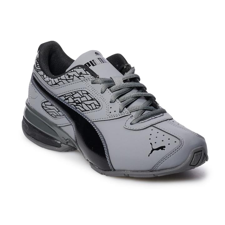 Puma Tazon 6 Fracture Fm Jr Grade School Girls' Running Shoes, Size: 5, Grey