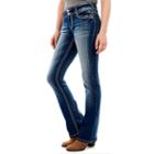 Juniors' Wallflower Luscious Curvy Bootcut Jeans, Teens, Size: 13, Orange Oth
