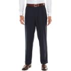 Men's Croft & Barrow&reg; Stretch Classic-fit True Comfort Pleated Suit Pants, Size: 32x32, Blue (navy)