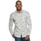 Men's Marc Anthony Slim-fit Soft Touch Flannel Button-down Shirt, Size: Medium, Lt Beige