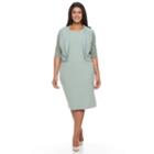 Plus Size Maya Brooke Lace-trim Sheath Dress & Jacket Set, Women's, Size: 22 W, Green Oth