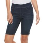 Petite Croft & Barrow&reg; Pull-on Bermuda Shorts, Women's, Size: 12 Petite, Blue