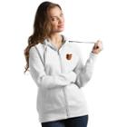 Women's Antigua Baltimore Orioles Victory Full-zip Hoodie, Size: Xl, White