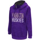Women's Campus Heritage Washington Huskies Throw-back Pullover Hoodie, Size: Large, Drk Purple