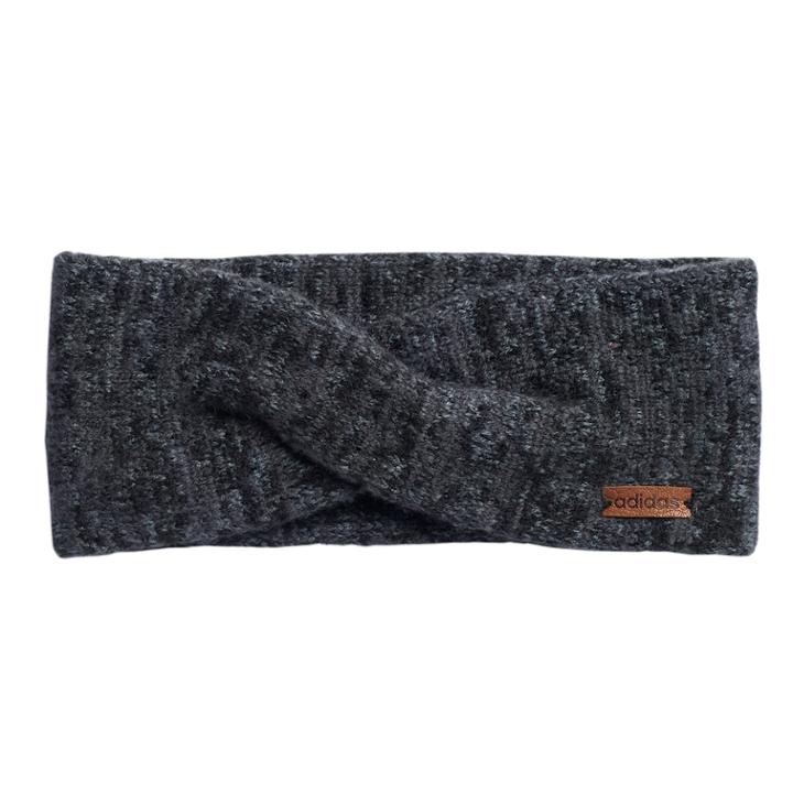 Women's Adidas Core Twisted Knit Headband, Black