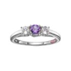 Survivor Collection Pamela Topaz 3-stone Ring, Women's, Size: 6, Purple