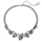 Simply Vera Vera Wang Stone Cluster Statement Necklace, Women's, Purple Oth