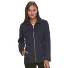 Women's Croft & Barrow&reg; Full-zip Utility Jacket, Size: Xxl, Blue