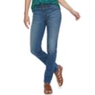 Petite Apt. 9&reg; Modern Fit Comfort Waistband Straight-leg Jeans, Women's, Size: 8 Petite, Med Blue