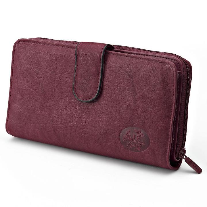 Buxton Heiress Ensemble Clutch Wallet, Women's, Red