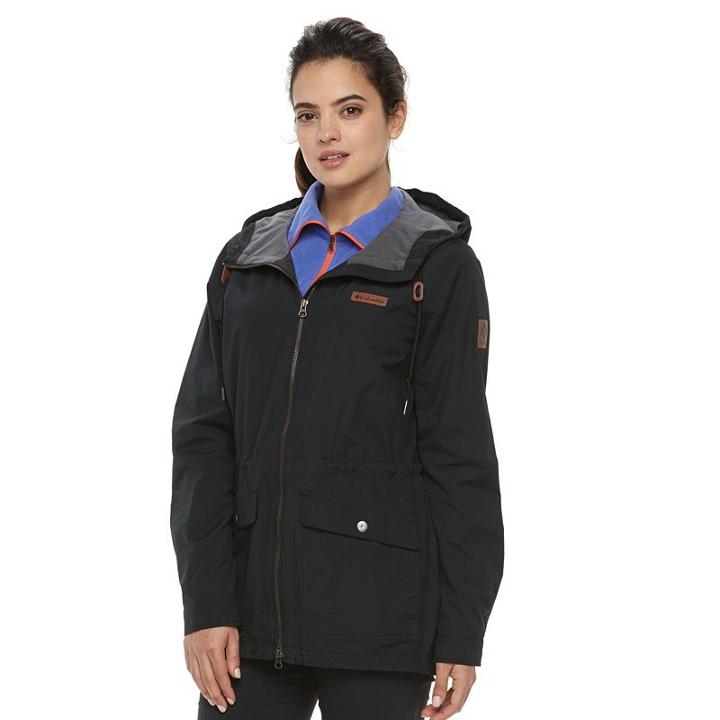 Women's Columbia Cultus Lake Hooded Anorak Jacket, Size: Small, Grey (charcoal)
