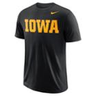 Men's Nike Iowa Hawkeyes Wordmark Tee, Size: Xxl, Black