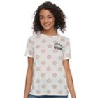 Juniors' Mighty Fine Donut Worry Tee, Teens, Size: Large, Natural