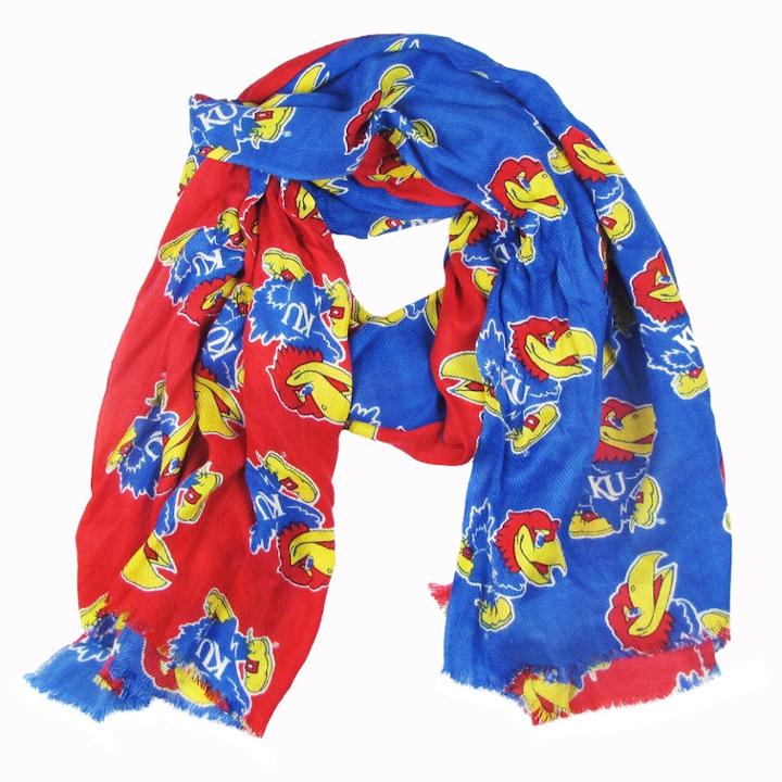 Kansas Jayhawks Mvp Scarf, Women's, Multicolor