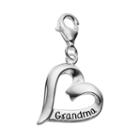 Personal Charm Sterling Silver Grandma Heart Charm, Women's