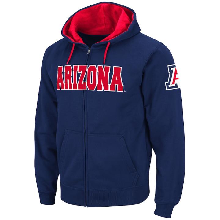 Men's Arizona Wildcats Fleece Hoodie, Size: Large, Dark Blue