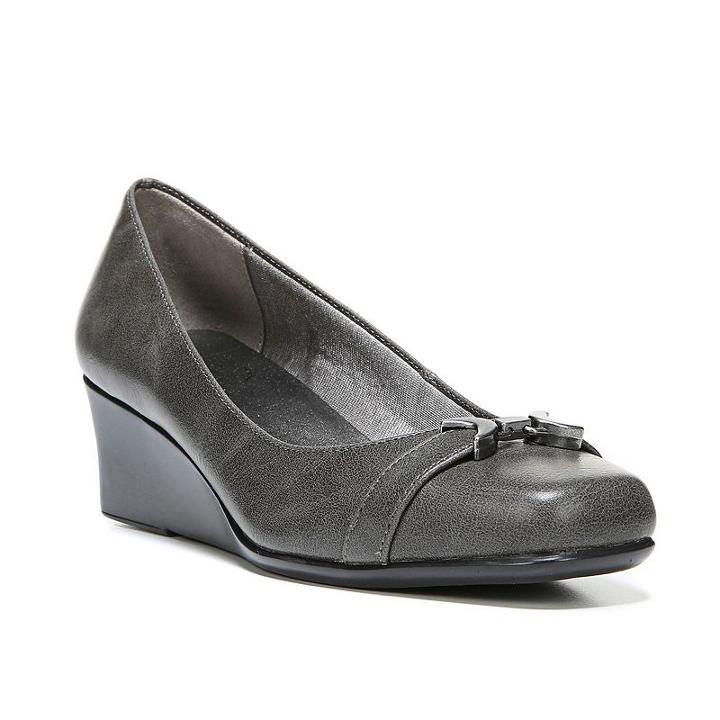 Lifestride Getup Women's Dress Wedges, Size: Medium (9.5), Grey