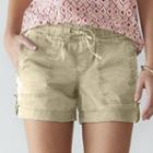 Women's Sonoma Goods For Life&trade; Pull-on Utility Shorts, Size: 2, Light Grey