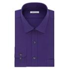 Big & Tall Van Heusen Regular-fit Flex Collar Pincord Wrinkle-free Dress Shirt, Men's, Size: 17.5 37-38, Med Purple