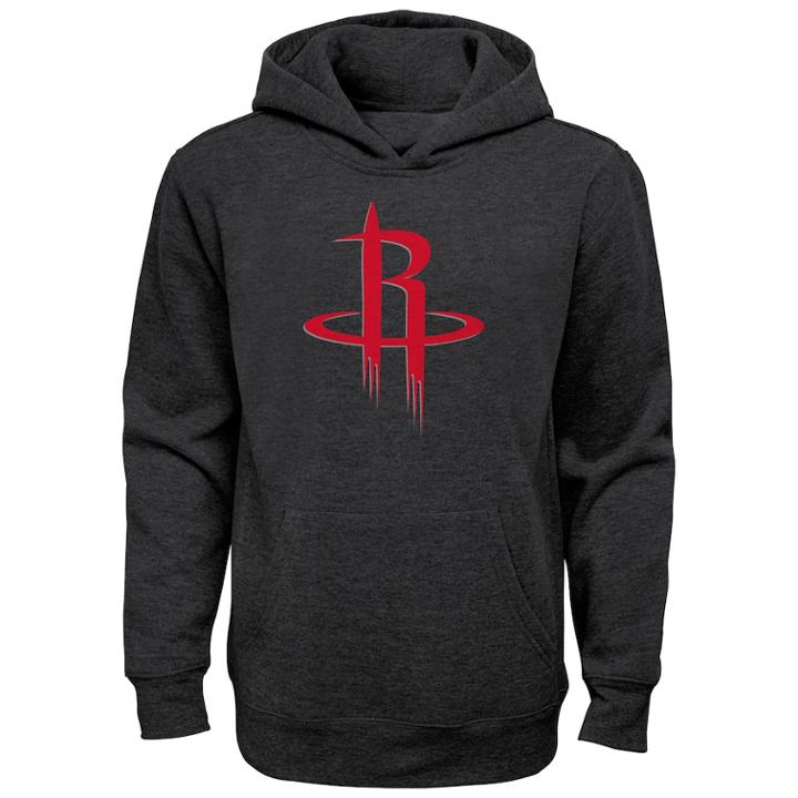 Boys 8-20 Houston Rockets Promo Hoodie, Size: L 14-16, Grey (charcoal)