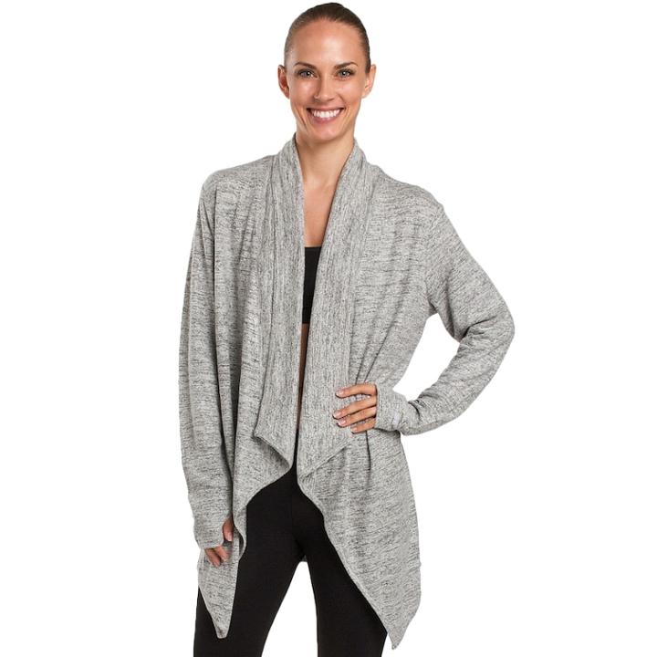 Women's Jockey Sport Weekender Wrap Cardigan, Size: Large, Natural