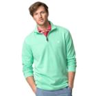 Big & Tall Chaps Classic-fit Ribbed Quarter-zip Mockneck Pullover, Men's, Size: 3xl Tall, Green