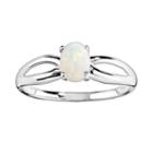 10k White Gold Opal Ring, Women's, Size: 5