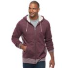 Big & Tall Sonoma Goods For Life&trade; Regular-fit Sherpa-lined Hoodie, Men's, Size: Xxl Tall, Dark Red