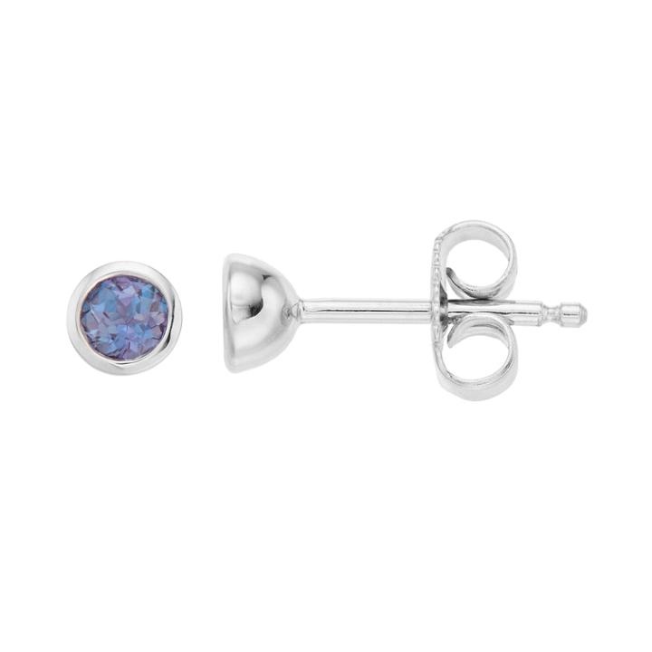 Boston Bay Diamonds Sterling Silver Lab-created Alexandrite Stud Earrings, Women's, Purple