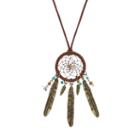 Mudd&reg; Dream Catcher Necklace, Girl's, Brown