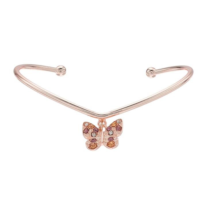 Lc Lauren Conrad Butterfly V Cuff Bracelet, Women's, Pink