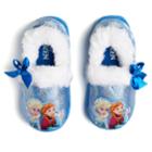 Disney's Frozen Anna & Elsa Toddler Girls' Slippers, Size: M(7/8), Blue