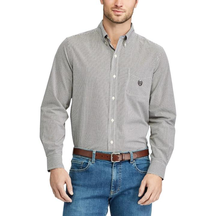 Big & Tall Chaps Regular-fit Button-down Shirt, Men's, Size: 3xl Tall, Brown