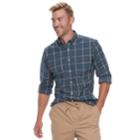 Men's Sonoma Goods For Life&trade; Modern-fit Stretch Poplin Button-down Shirt, Size: Xxl, Drk Orange