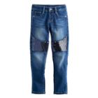 Girls 4-12 Sonoma Goods For Life&trade; Sequin Stretch Skinny Jeans, Girl's, Size: 8, Med Blue
